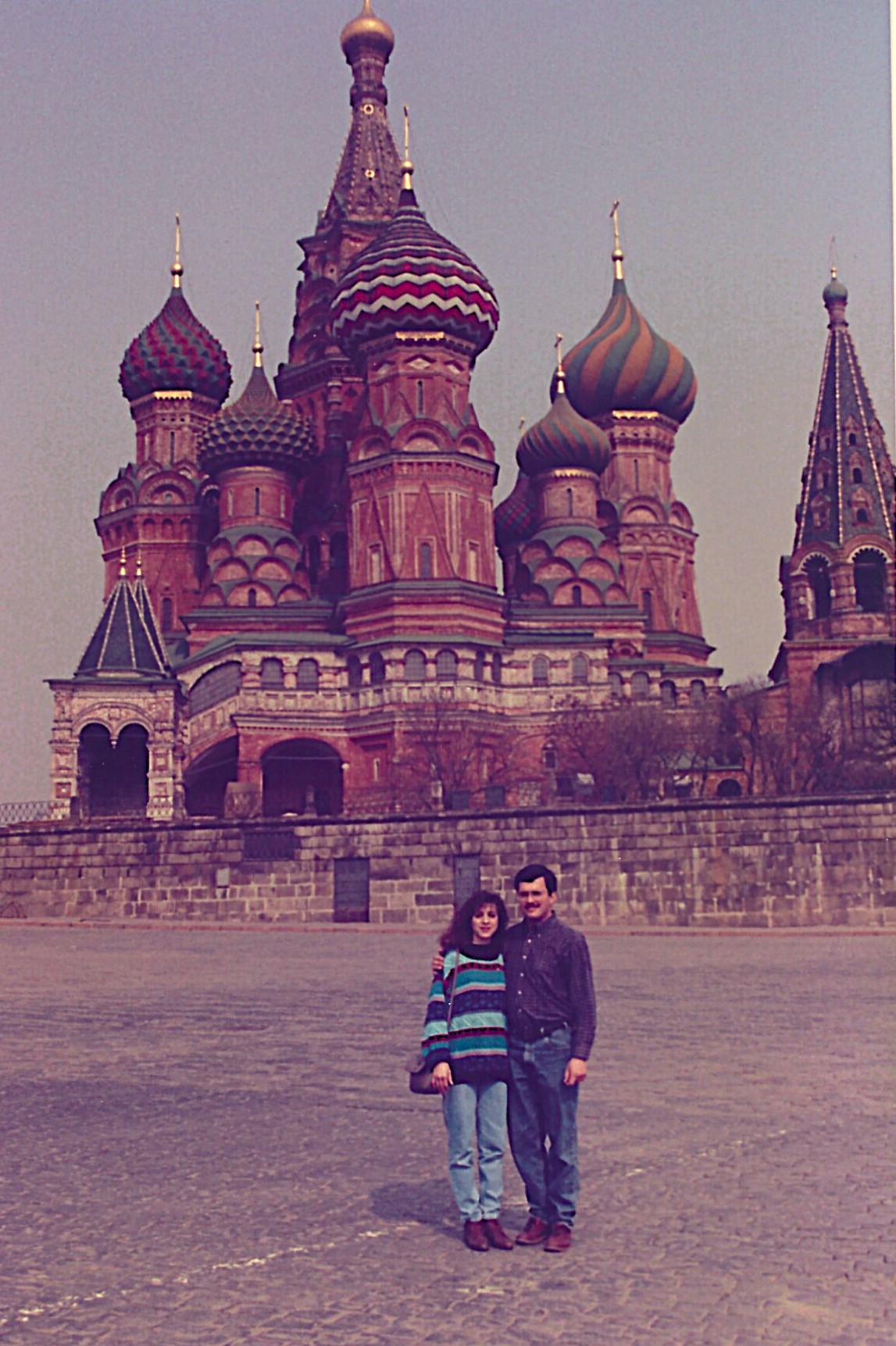 Mike and Tonya Bourassa in Moscow, Russia